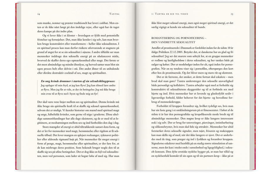 Book spread showing typography